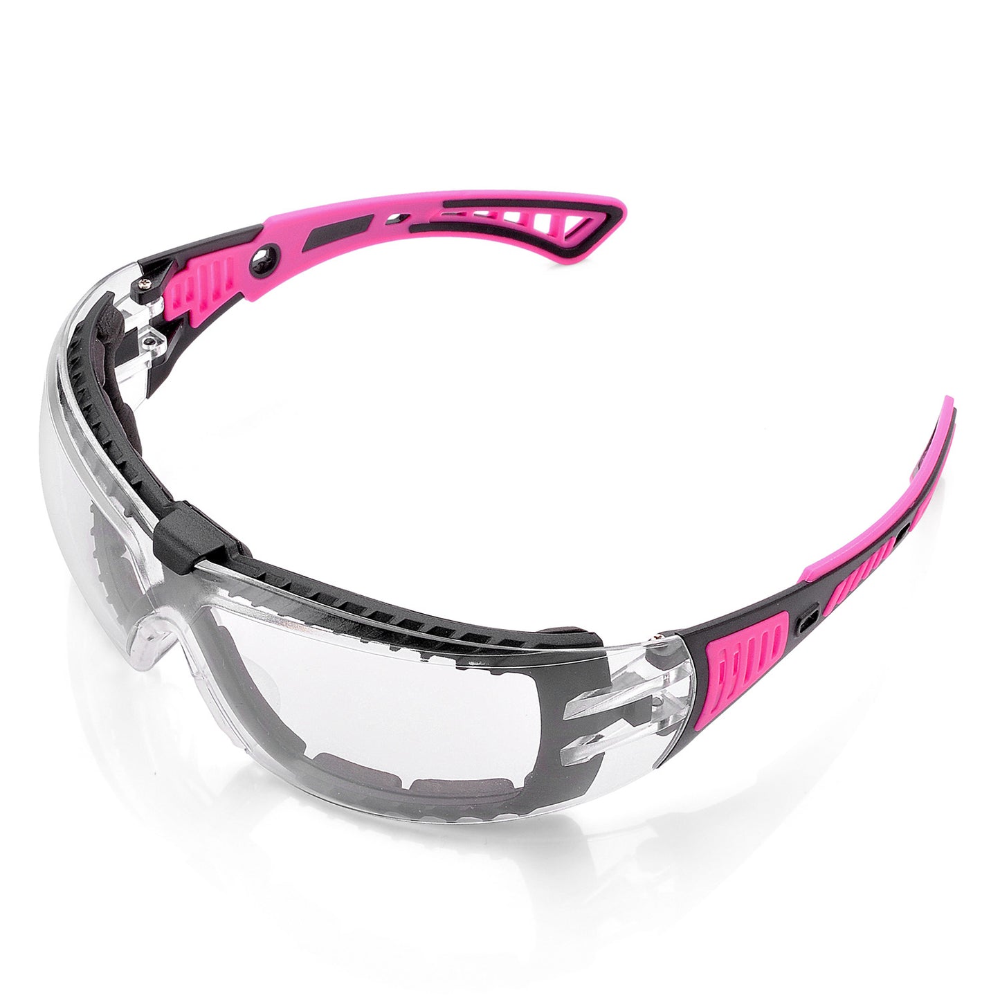 SAFEYEAR Womens Anti Fog Safety Goggles with HD Anti Scratch Resistant Lenses Work Goggles for Women, Adjustable Neck Cord,UV Protection Pink Safety Glasses for DIY, Lab,Grinding,Cycling, MTB