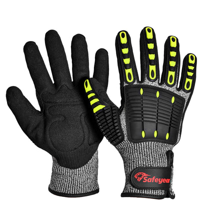 SAFEYEAR Cut Resistant Kevlar Mechanic Safety Gloves FL-HDPAYE