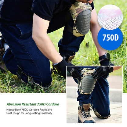 SAFEYEAR Heavy Duty Gel Knee Pads for Construction