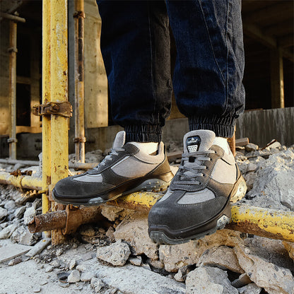 Antelope Gray Breathable Safety Shoes