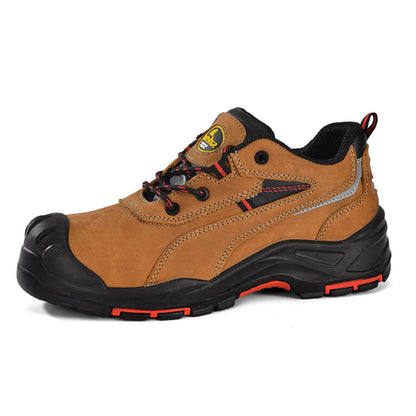 Safetoe Nubuck Leather Safety Shoes With Overcap