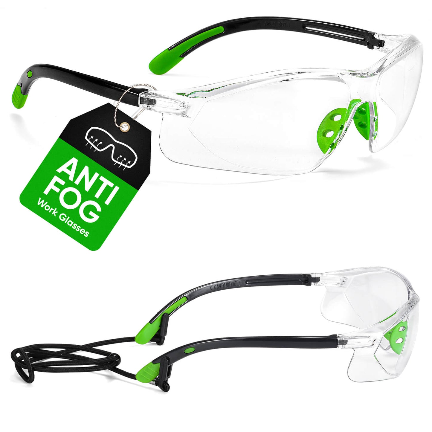 SAFEYEAR Anti Fog Safety Glasses- SG003 Clear Scratch Resistant